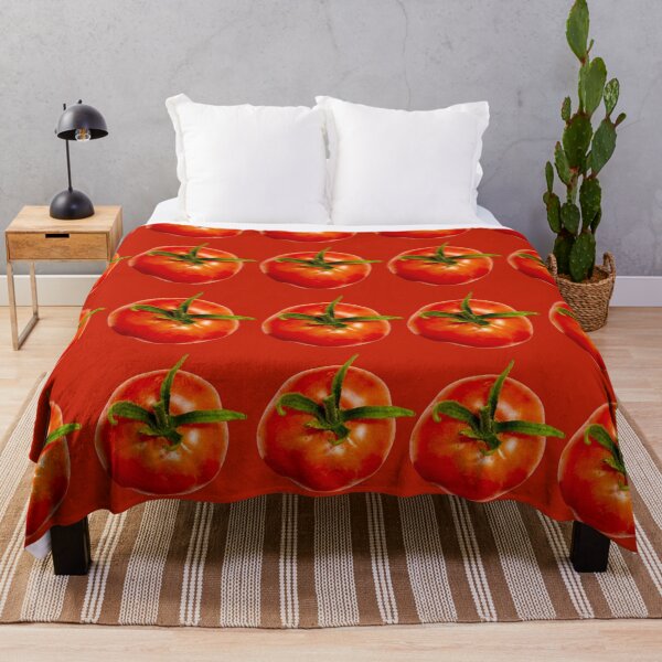 Item preview, Tomato pattern on red background designed and sold by happytraveller1.