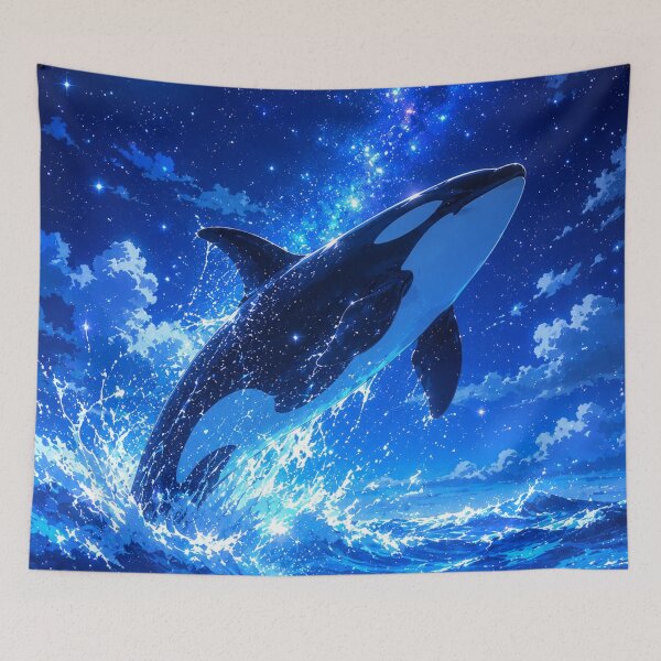 Item preview, Celestial Orca Leap designed and sold by randyknudsen.