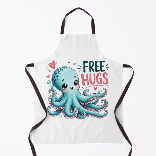 Item preview, Free Hugs Cute Kawaii Octopus Design designed and sold by ArtDzignsZA.