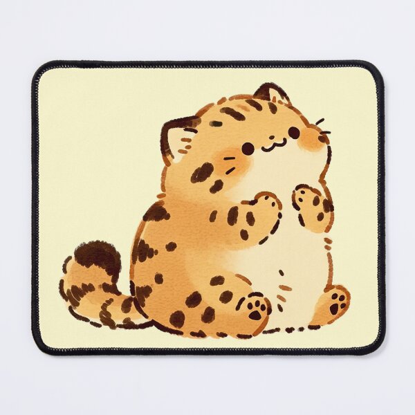 Item preview, Cute Chubby Tabby Cat Kawaii Cartoon Illustration designed and sold by jianina-alondra.