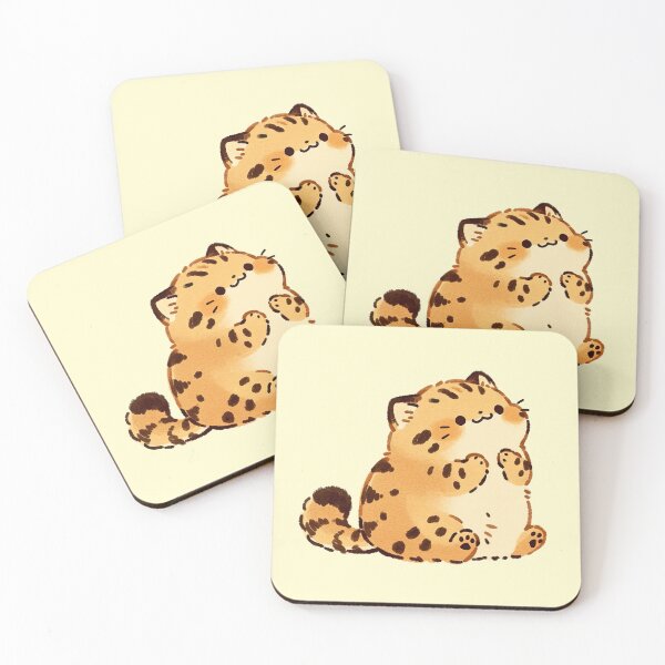 Item preview, Cute Chubby Tabby Cat Kawaii Cartoon Illustration designed and sold by jianina-alondra.