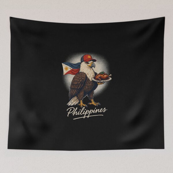Item preview, Philippines Eagle Philippine Flag Roasted Lechon Chicken Mascot designed and sold by Enea Kelo.