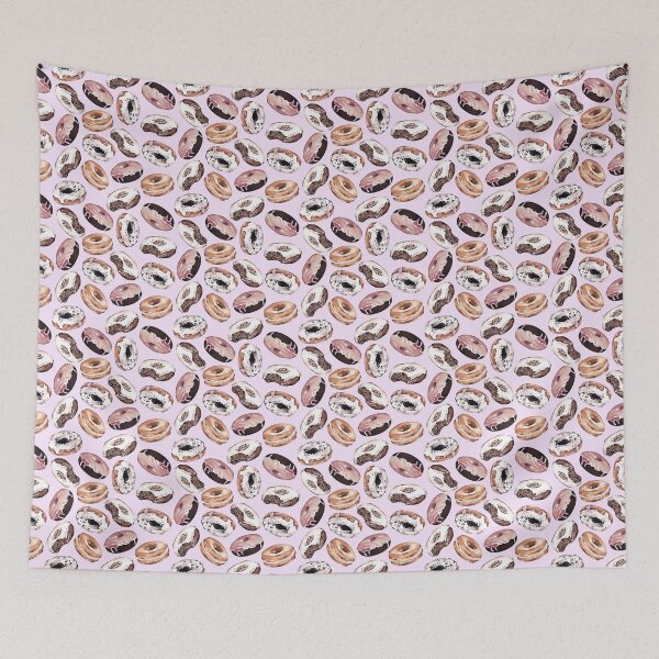 Item preview, Watercolor Doughnut Pattern designed and sold by KAYJAY DESIGNS.
