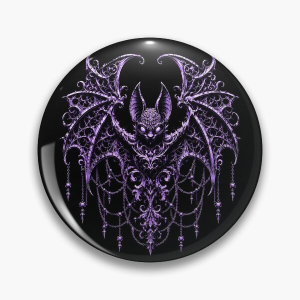 Item preview, ornate purple bat design with intricate details designed and sold by rafaeltto.