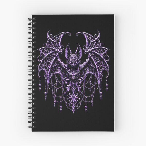 Item preview, ornate purple bat design with intricate details designed and sold by rafaeltto.