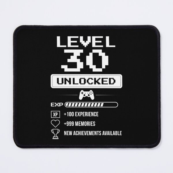 Item preview, Level 30 Unlocked birthday gift designed and sold by NumbersFort.