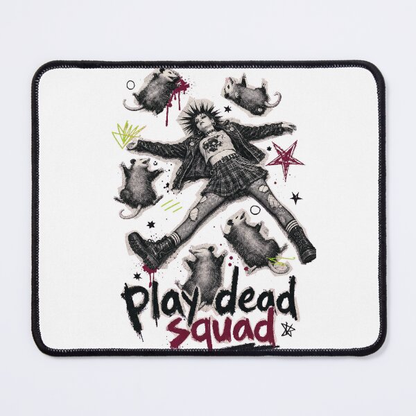 Item preview, Play Dead Squad Opossum Punk Girl Shirt designed and sold by KIDEnia.