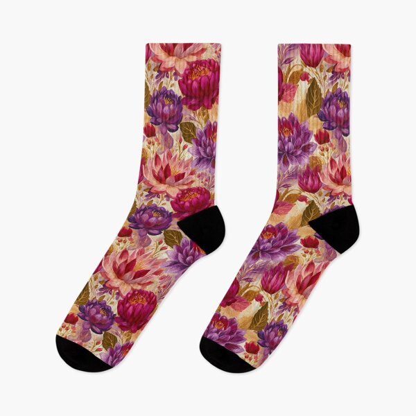 Item preview, Whimsical Lotus Flower  - Birthday Flower Pattern - Best Gifts For Men designed and sold by RoyalStarsPatts.