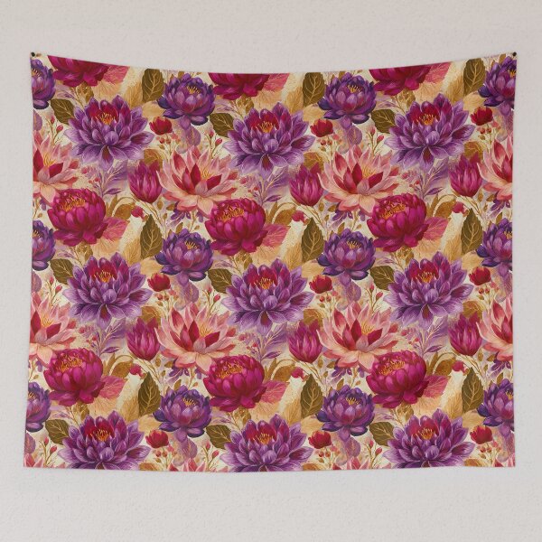 Item preview, Whimsical Lotus Flower  - Birthday Flower Pattern - Best Gifts For Men designed and sold by RoyalStarsPatts.