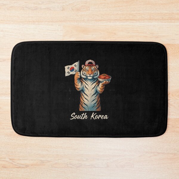 Item preview, South Korea Tiger Korean Flag Spicy Kimchi Bowl Mascot designed and sold by Enea Kelo.