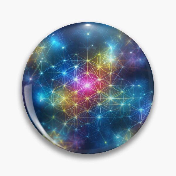 Item preview, Cosmic Flower of Life Sacred Geometry Starfield designed and sold by Sheoutthere.