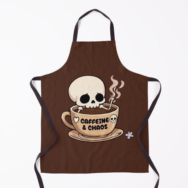 Item preview, Cute Skeleton Coffee Caffeine & Chaos designed and sold by Moody Critters.
