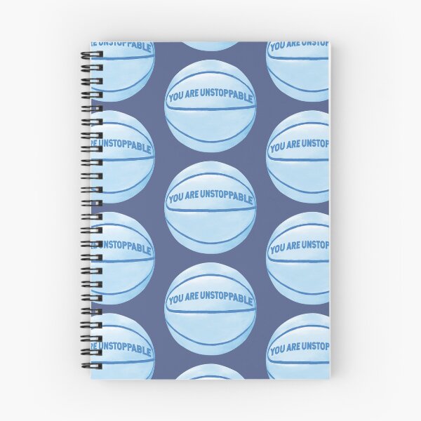 Item preview, Basketball Pastel Blue Drawing Unstoppable Quote For Sports Fans designed and sold by roarsomethings.