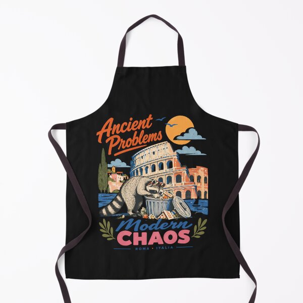 Item preview, Ancient Problems Modern Chaos Raccoon Rome Italy Vintage Travel Funny Trash Panda Colosseum designed and sold by FelineFrenzyArt.
