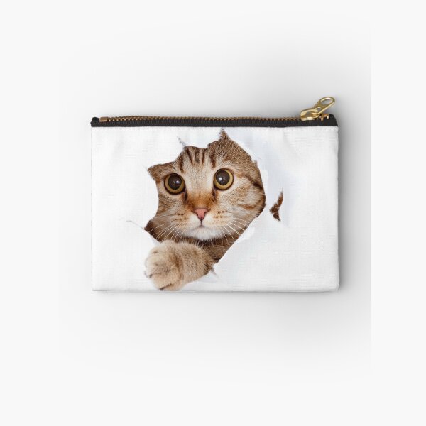 Item preview, Cute Tabby Cat Peeking Through Torn Paper designed and sold by KANAH FORYED.
