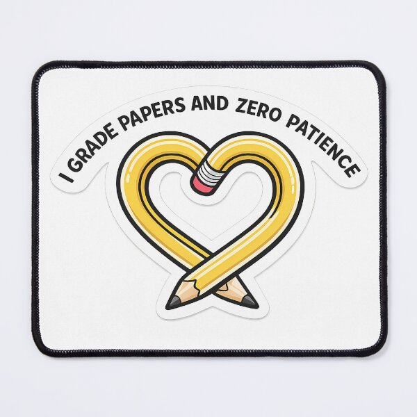 Item preview, Funny Teacher PNG, I Grade Papers And Zero Patience Shirt Design, Teacher Humor Sublimation Gift designed and sold by Moss & Mellow.