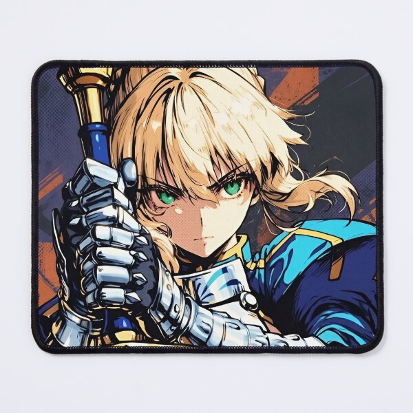 Item preview, Saber | Legendary Holy Knight | Anime-Inspired Fantasy Warrior Digital Art designed and sold by Dyan4.