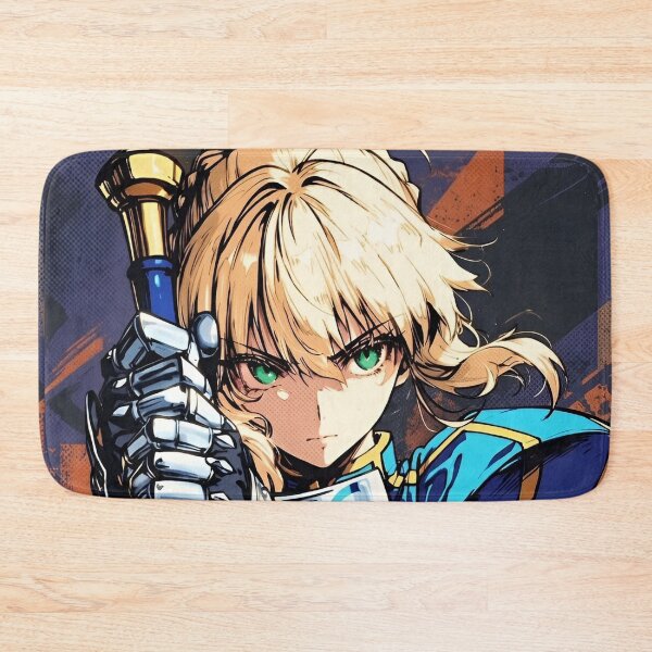 Item preview, Saber | Legendary Holy Knight | Anime-Inspired Fantasy Warrior Digital Art designed and sold by Dyan4.