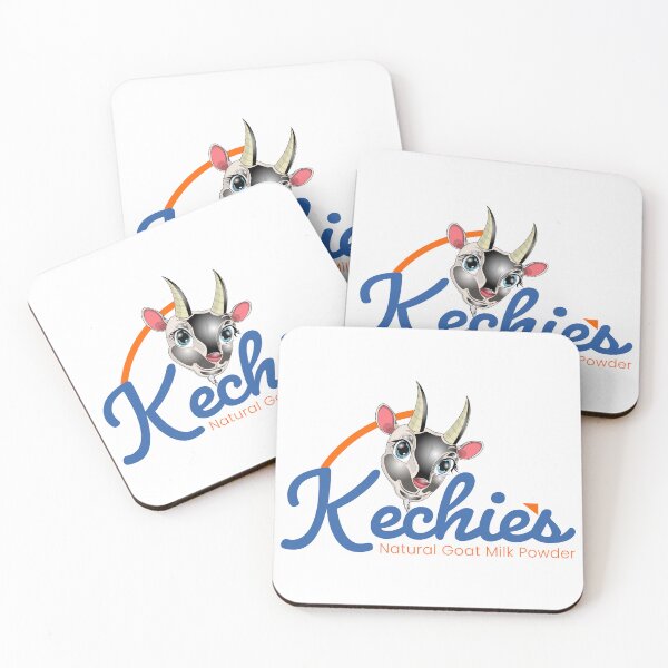Item preview, Kechies Natural Goat Milk Powder Cute Mascot Logo designed and sold by XiaShope.