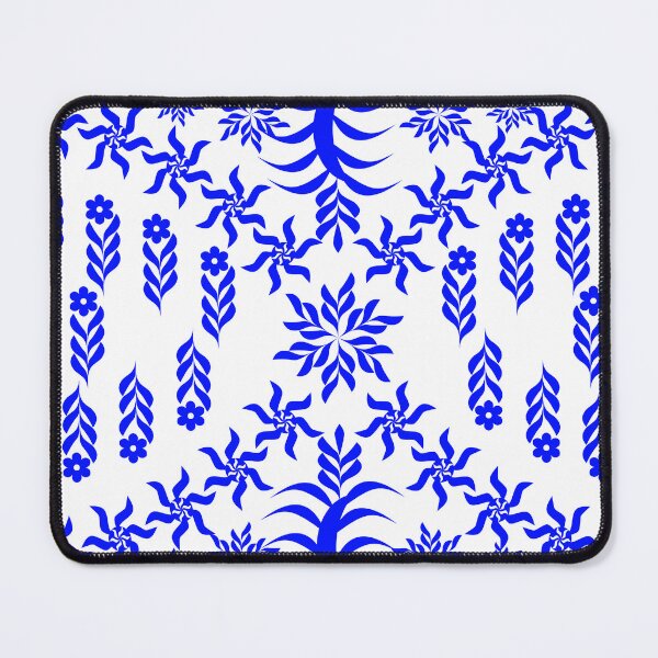 Item preview, Blue Botanical Folk Art Seamless Pattern, Floral Vector Repeat Background designed and sold by Ei-Ei.