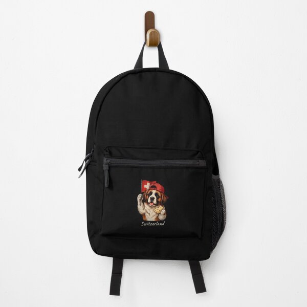 Item preview, Switzerland Saint Bernard Dog Swiss Flag Cheese Mascot designed and sold by Enea Kelo.