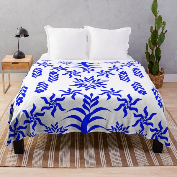 Item preview, Blue Botanical Folk Art Seamless Pattern, Floral Vector Repeat Background designed and sold by Ei-Ei.