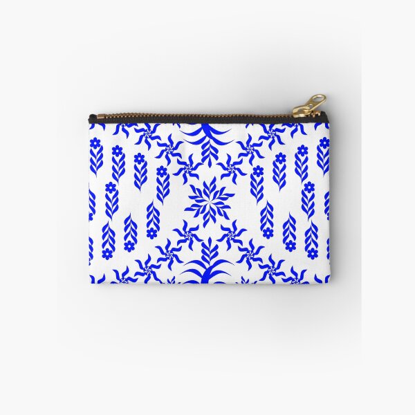 Item preview, Blue Botanical Folk Art Seamless Pattern, Floral Vector Repeat Background designed and sold by Ei-Ei.