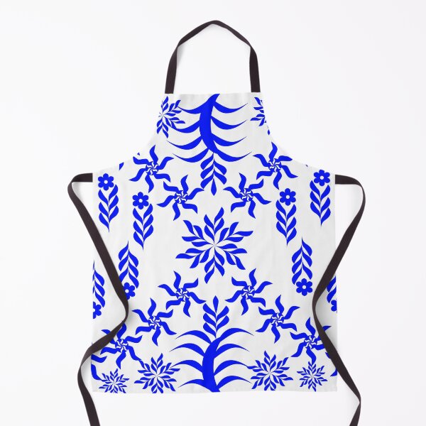 Item preview, Blue Botanical Folk Art Seamless Pattern, Floral Vector Repeat Background designed and sold by Ei-Ei.
