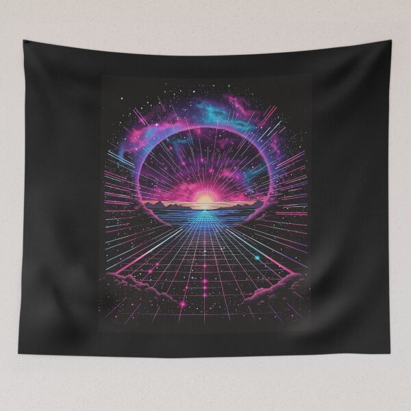 Item preview, beyond the neon stars designed and sold by RetroWaveArtCo.