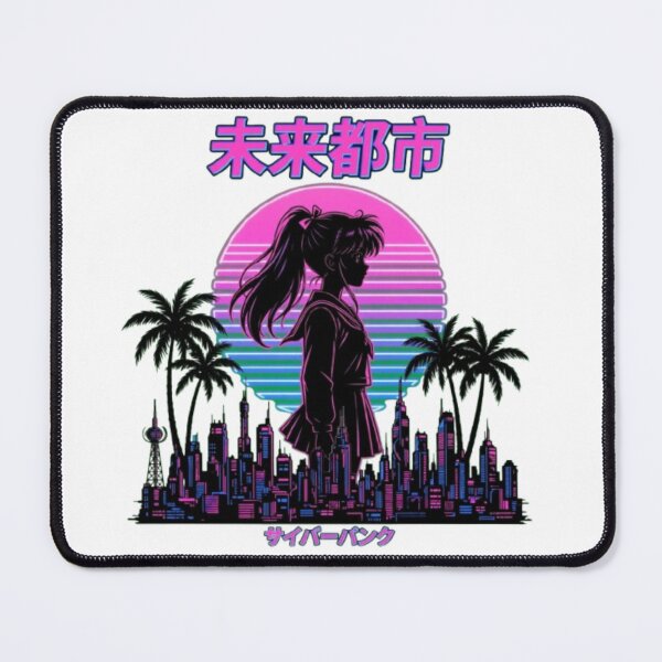 Item preview, Vaporwave Anime Sunset Japanese Retro 90s Aesthetic designed and sold by Happy Chaos Studio.