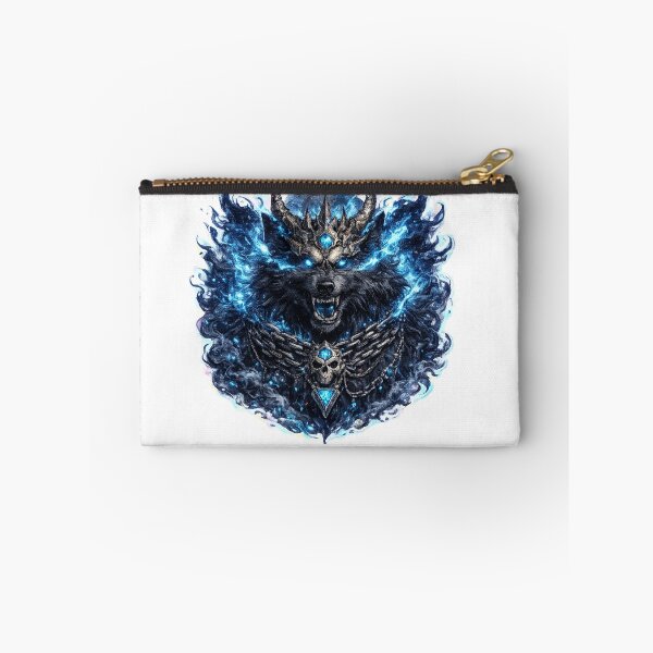 Item preview, Frost Wolf King Sticker | Mystic Ice Wolf Skull | Dark Fantasy Vinyl Decal designed and sold by Ghost Of Chill.