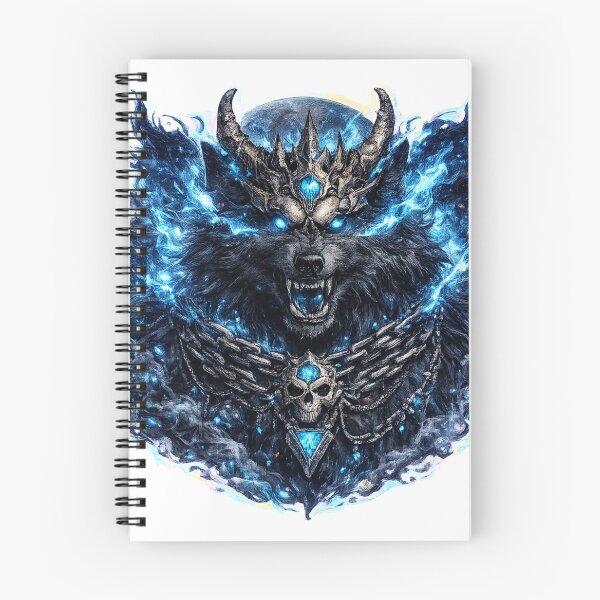 Item preview, Frost Wolf King Sticker | Mystic Ice Wolf Skull | Dark Fantasy Vinyl Decal designed and sold by Ghost Of Chill.