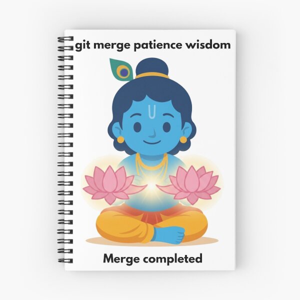Item preview, git merge patience wisdom | Git Developer Sticker | Tech Humor designed and sold by BhaktiByte.