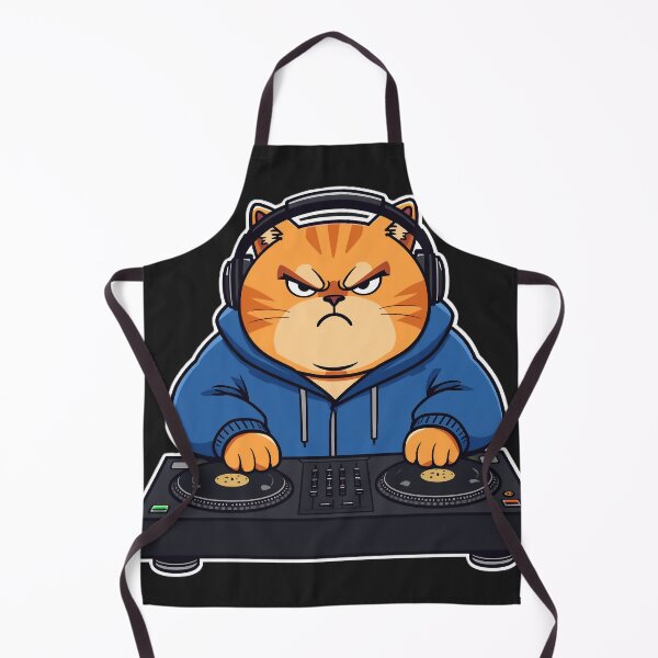 Item preview, Grumpy DJ Cat designed and sold by fadilow.