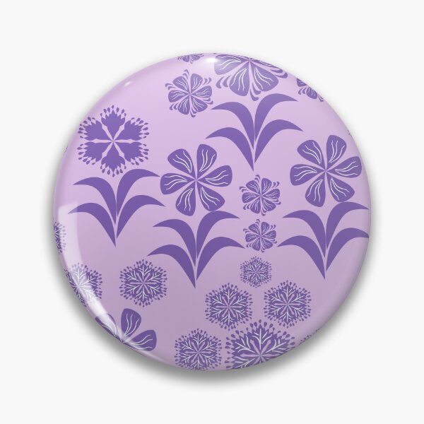 Item preview, Purple Botanical Floral Seamless Pattern on Lavender Background, Elegant Vector Repeat Design designed and sold by Ei-Ei.