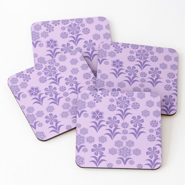 Item preview, Purple Botanical Floral Seamless Pattern on Lavender Background, Elegant Vector Repeat Design designed and sold by Ei-Ei.