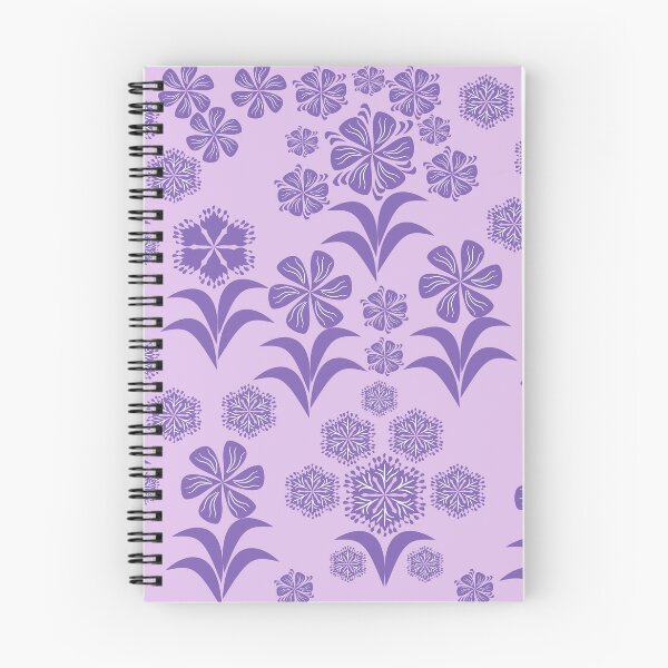 Item preview, Purple Botanical Floral Seamless Pattern on Lavender Background, Elegant Vector Repeat Design designed and sold by Ei-Ei.