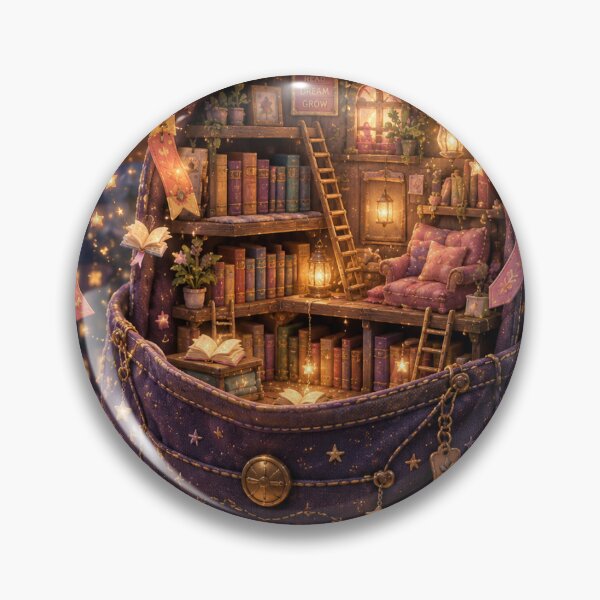 Item preview, Enchanted Pocket Library Sticker designed and sold by blossomfun.