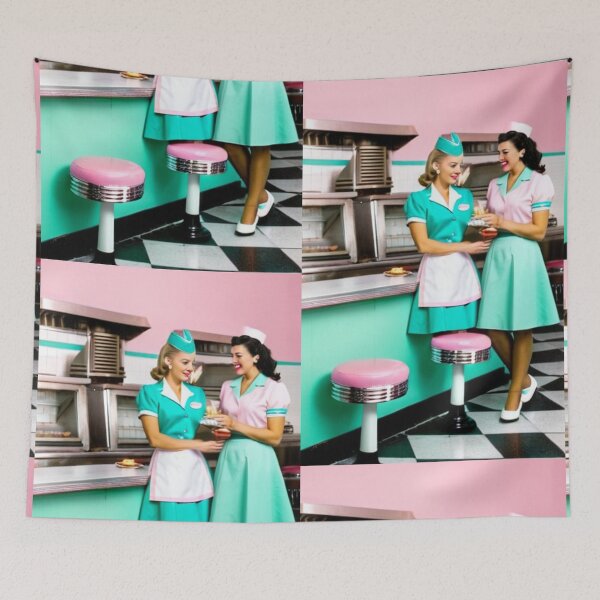 Item preview, Gastronomy - American Retro Restaurant, Vintage 1950s Aesthetic designed and sold by Beat-It.