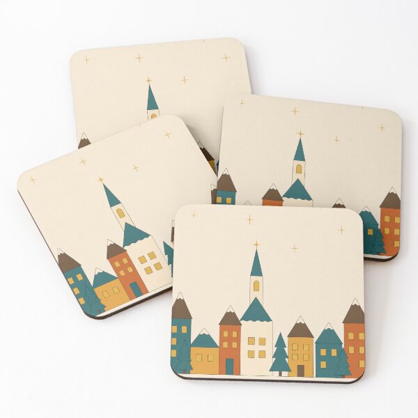 Item preview, Retro Christmas Village — Mid Century Modern Holiday designed and sold by Planthem.