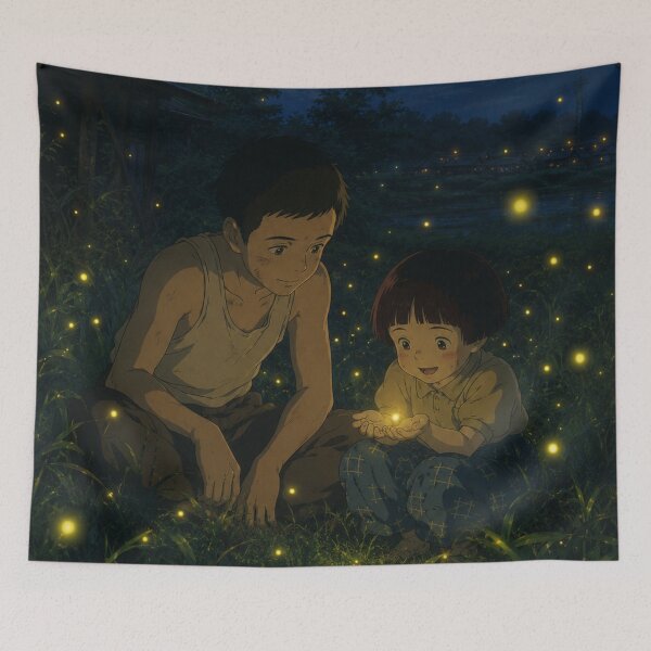Item preview, Magical night in a glowing meadow designed and sold by rebekawood.