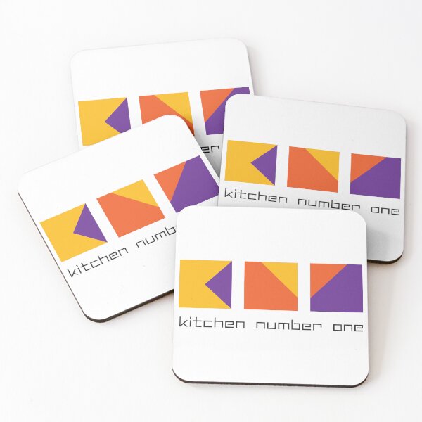 Item preview, Kitchen Number One Minimalist Geometric Colorful Block Logo designed and sold by XiaShope.