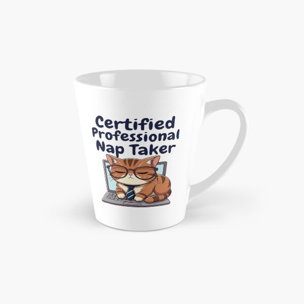 Item preview, Certified Professional Nap Taker Funny Cat designed and sold by Happy Chaos Studio.