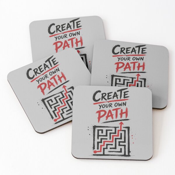 Item preview, Create Your Own Path | Minimalist Motivational Typography | Modern Maze Wall Art | Inspirational Quote Design designed and sold by  Mirai_Art  ⭐⭐⭐⭐.