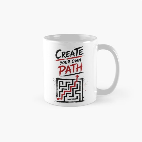 Item preview, Create Your Own Path | Minimalist Motivational Typography | Modern Maze Wall Art | Inspirational Quote Design designed and sold by  Mirai_Art  ⭐⭐⭐⭐.