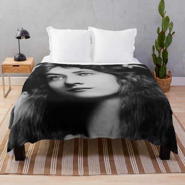 Item preview, 1900 Broadway and Hollywood actress Maude Fealy fine art black and white vintage female scarlet portrait photograph designed and sold by Astrid Arkhangelsky.