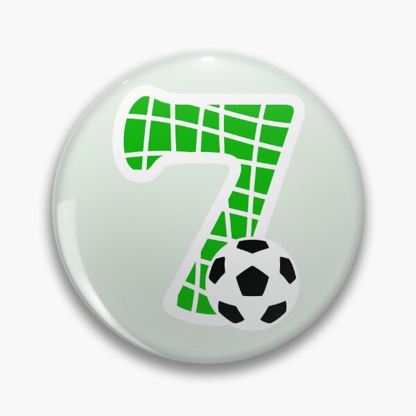 Item preview, Football Number 7 Green Seven No #7 designed and sold by Jeallan Designs.