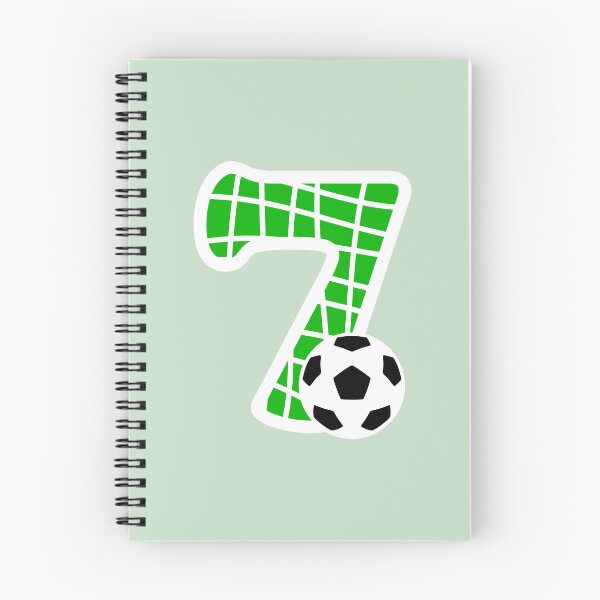 Item preview, Football Number 7 Green Seven No #7 designed and sold by Jeallan Designs.