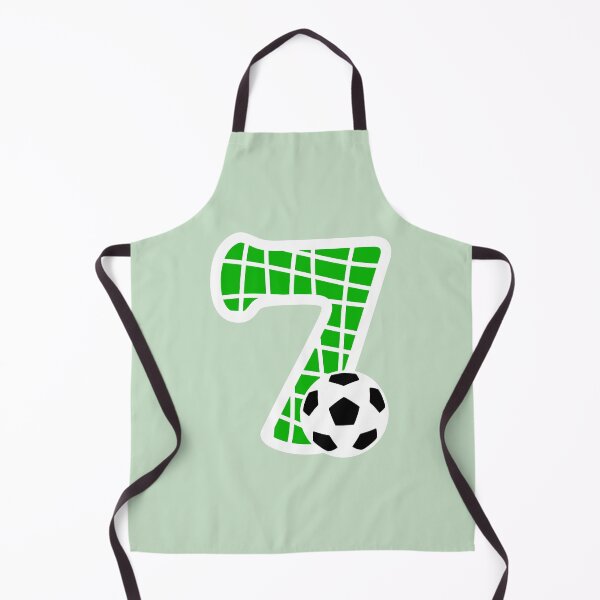 Item preview, Football Number 7 Green Seven No #7 designed and sold by Jeallan Designs.