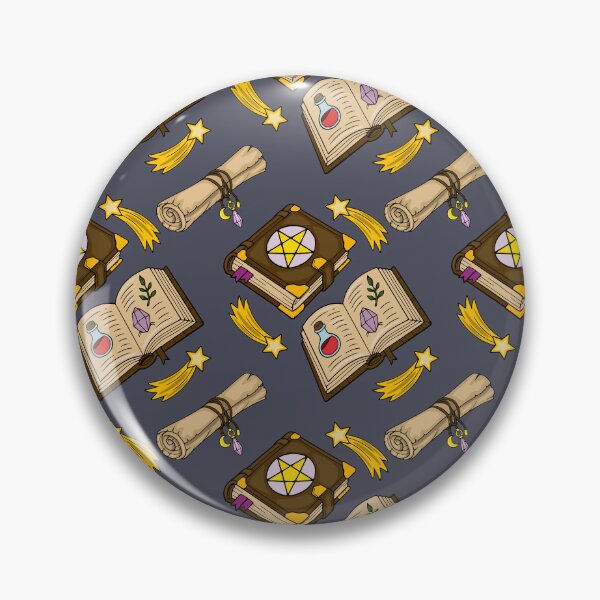 Item preview, Witchy Magic Spell Book & Scrolls Seamless Pattern designed and sold by Elatedowl.